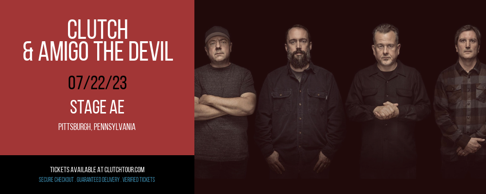 Clutch & Amigo The Devil at Clutch Tour tickets Clutch & Amigo The Devil at Clutch Tour